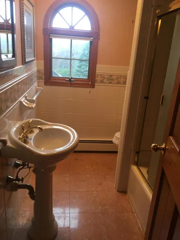 a bathroom with a sink