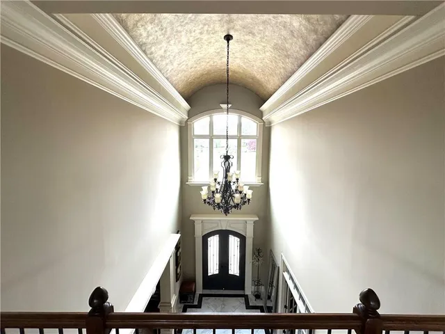 a bathroom with sink and mirror
