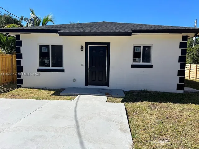 a front view of a house