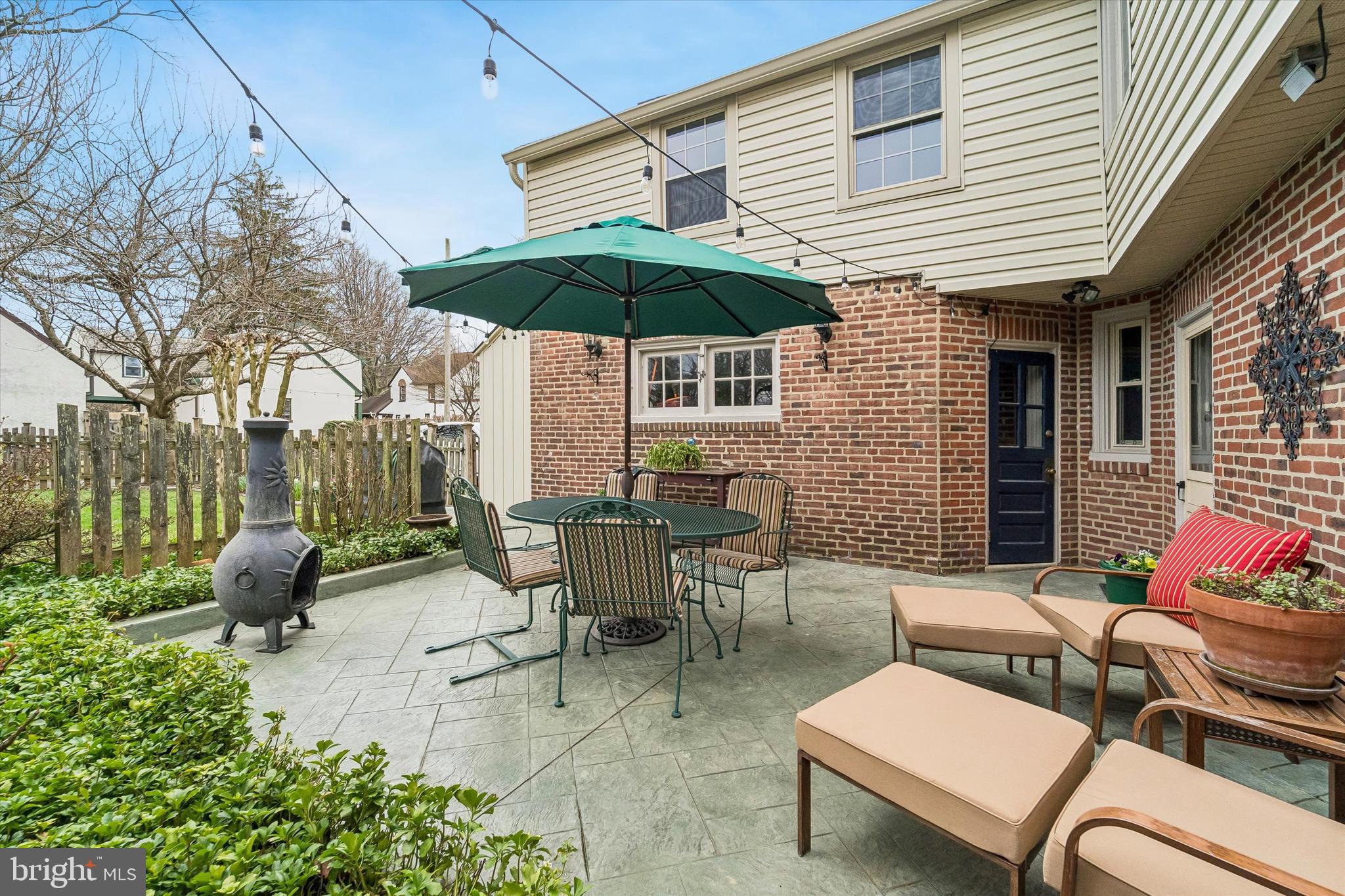 8331 High School Road Elkins Park, PA 19027 - Photo 31 of 42 Rear patio for dining al fresco