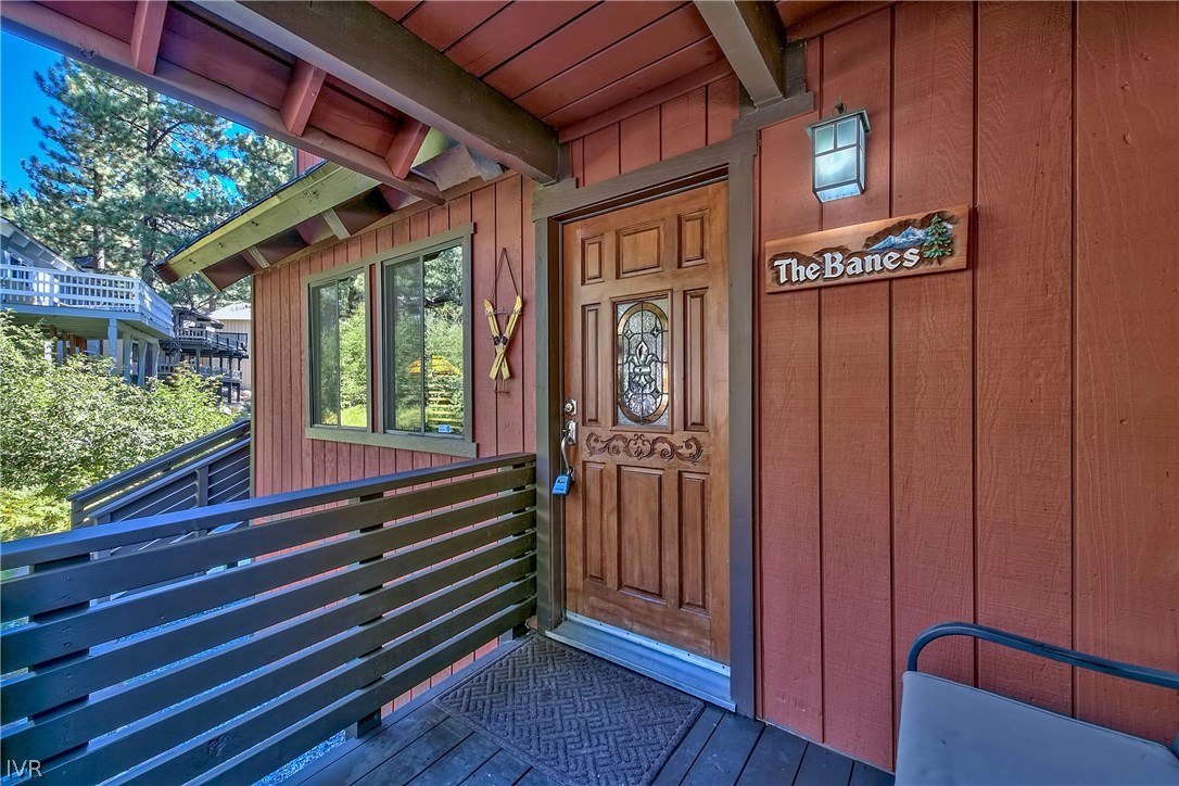 973 Apollo Way Incline Village, NV 89451 - Photo 7 of 35 a view of front door with a potted plant and stairs