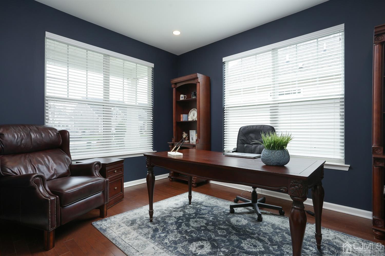 28 Harvest Ridge Road Howell, NJ 07731 - Photo 4 of 27 The office, located off the foyer, has hardwood floors and an upgraded extra double window.