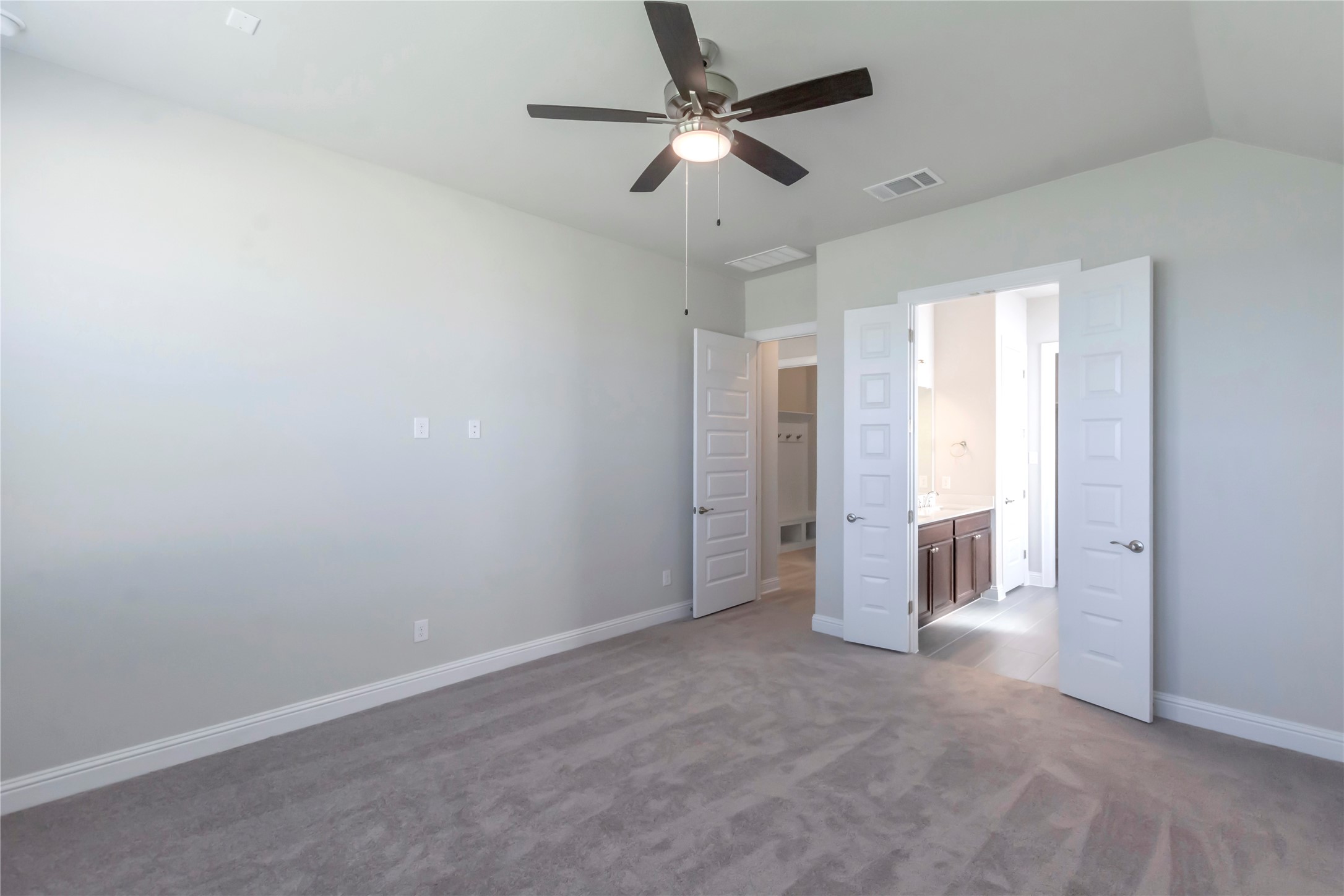 2140 Base Burner Path Leander, TX 78641 - Photo 17 of 27 an empty room with a ceiling fan and window