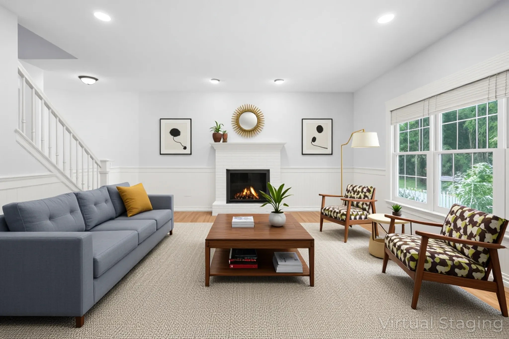 662 Waterbury Avenue Gurnee, IL 60031 - Photo 3 of 51 a living room with furniture and a fireplace