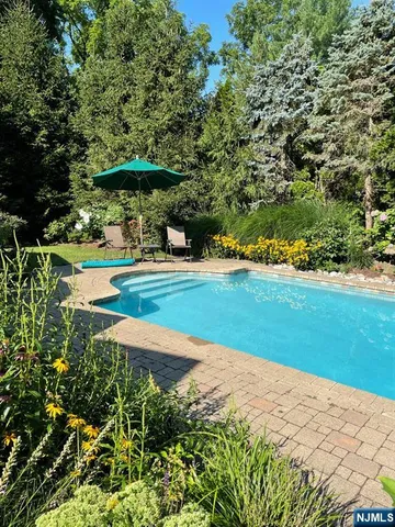 a view of a lake with a big yard