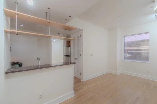 a view of an empty room