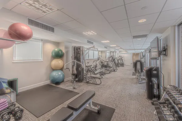 a view of a city with tall buildings