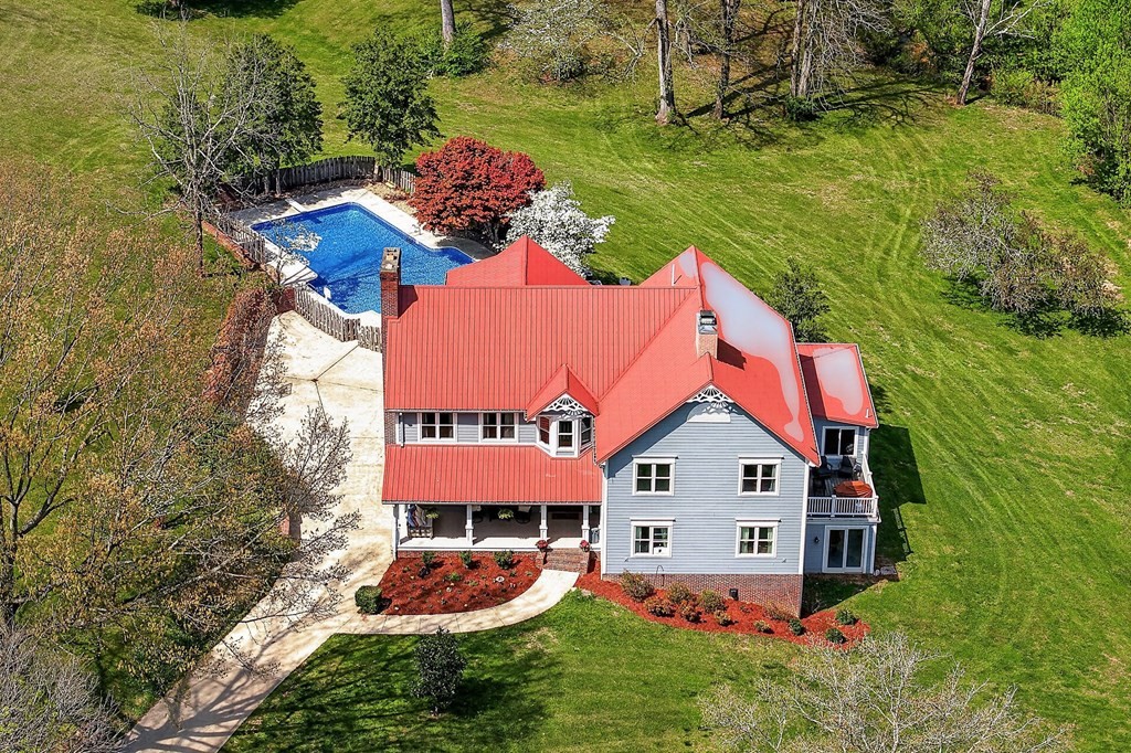 4671 Bunker Hill Road Cookeville, TN 38506 - Photo 75 of 87 an aerial view of residential houses with outdoor space and trees