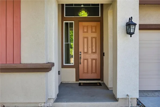 a view of front door of house