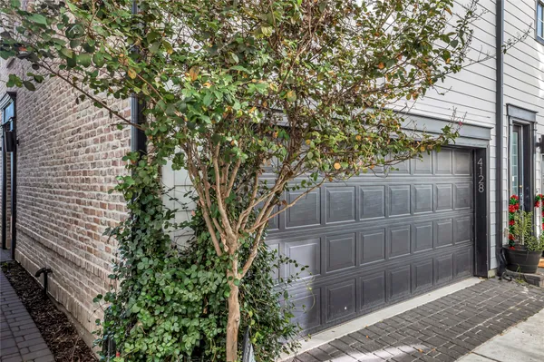 a small backyard of a house