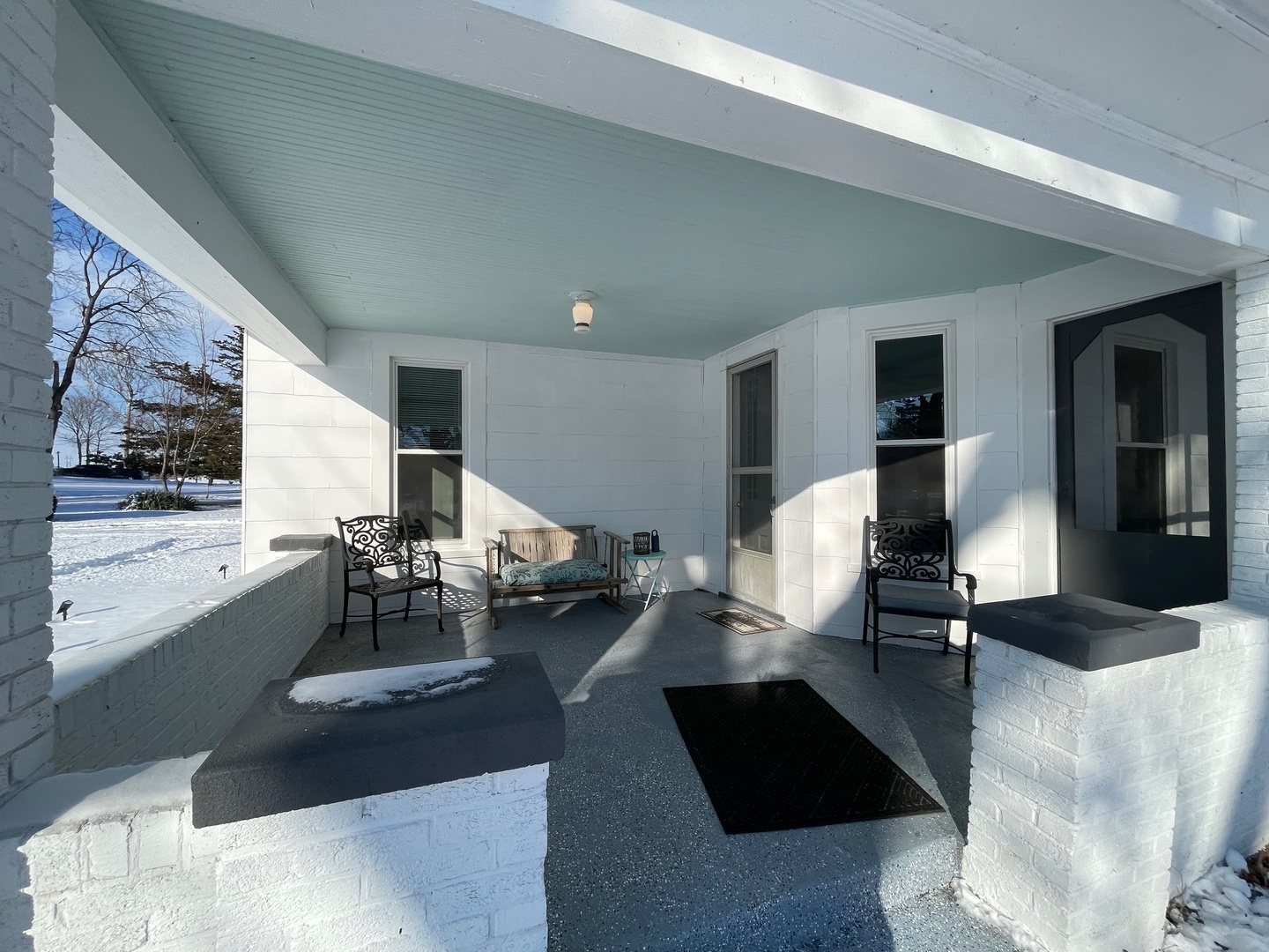 202 Witt Park Road Sidney, IL 61877 - Photo 38 of 49 a living room with furniture and view of kitchen