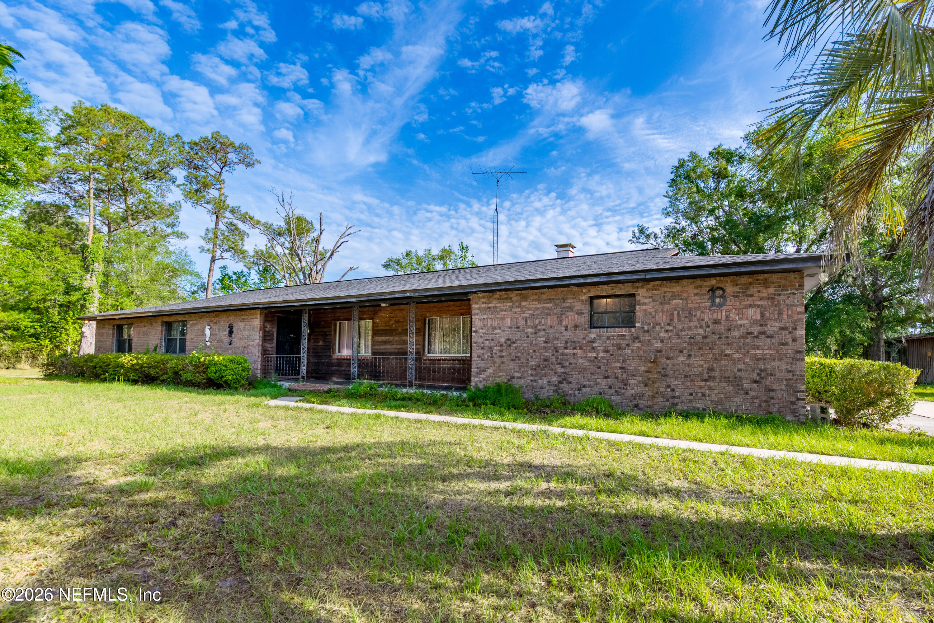 12781 Highway 100 Lake Butler, FL 32054 - Photo 2 of 100 a view of a backyard with plants and large tree