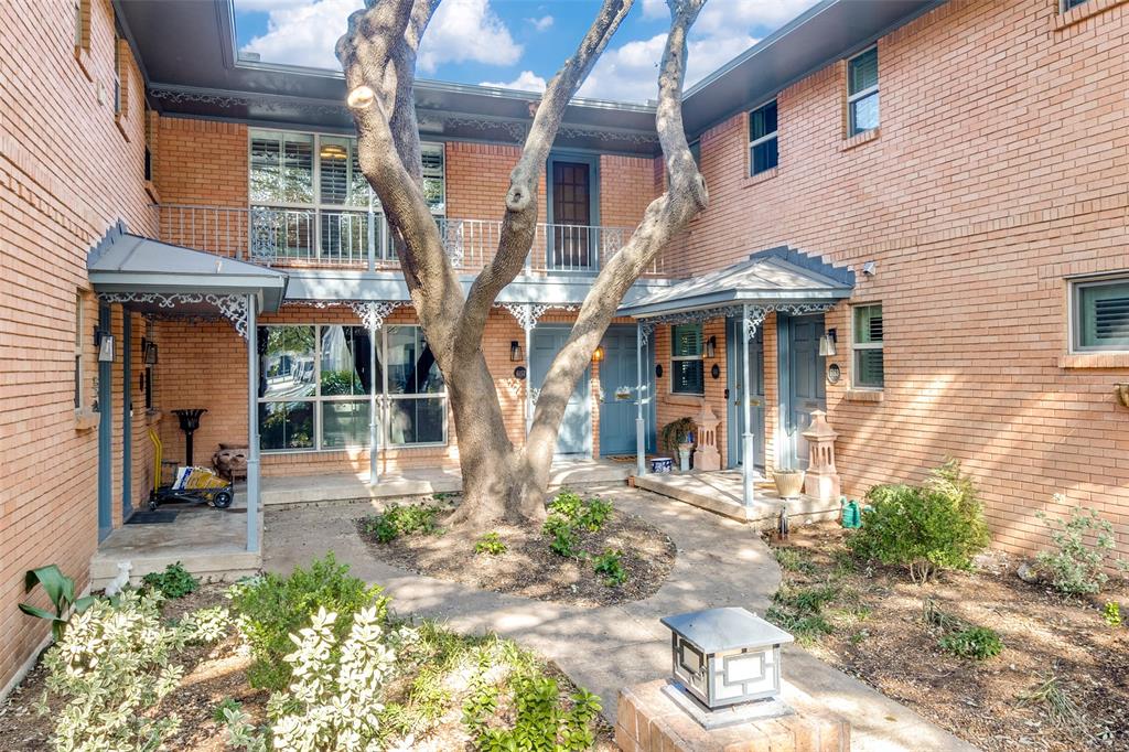 a front view of a building