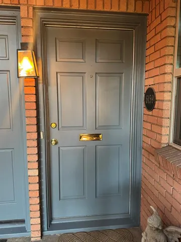 a view of lobby door