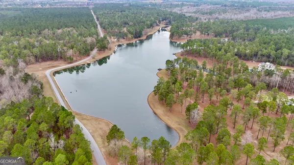 an empty room with wooden floor chandelier and windows