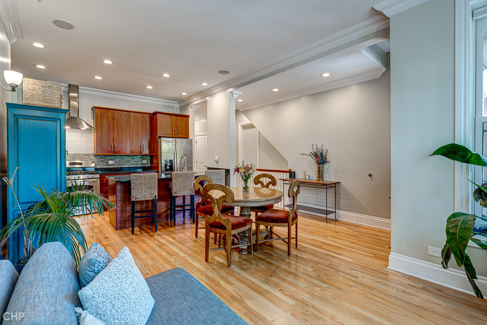 2116 West Potomac Avenue, Unit 1 Chicago, IL 60622 - Photo 3 of 24 a view of a dining room with furniture