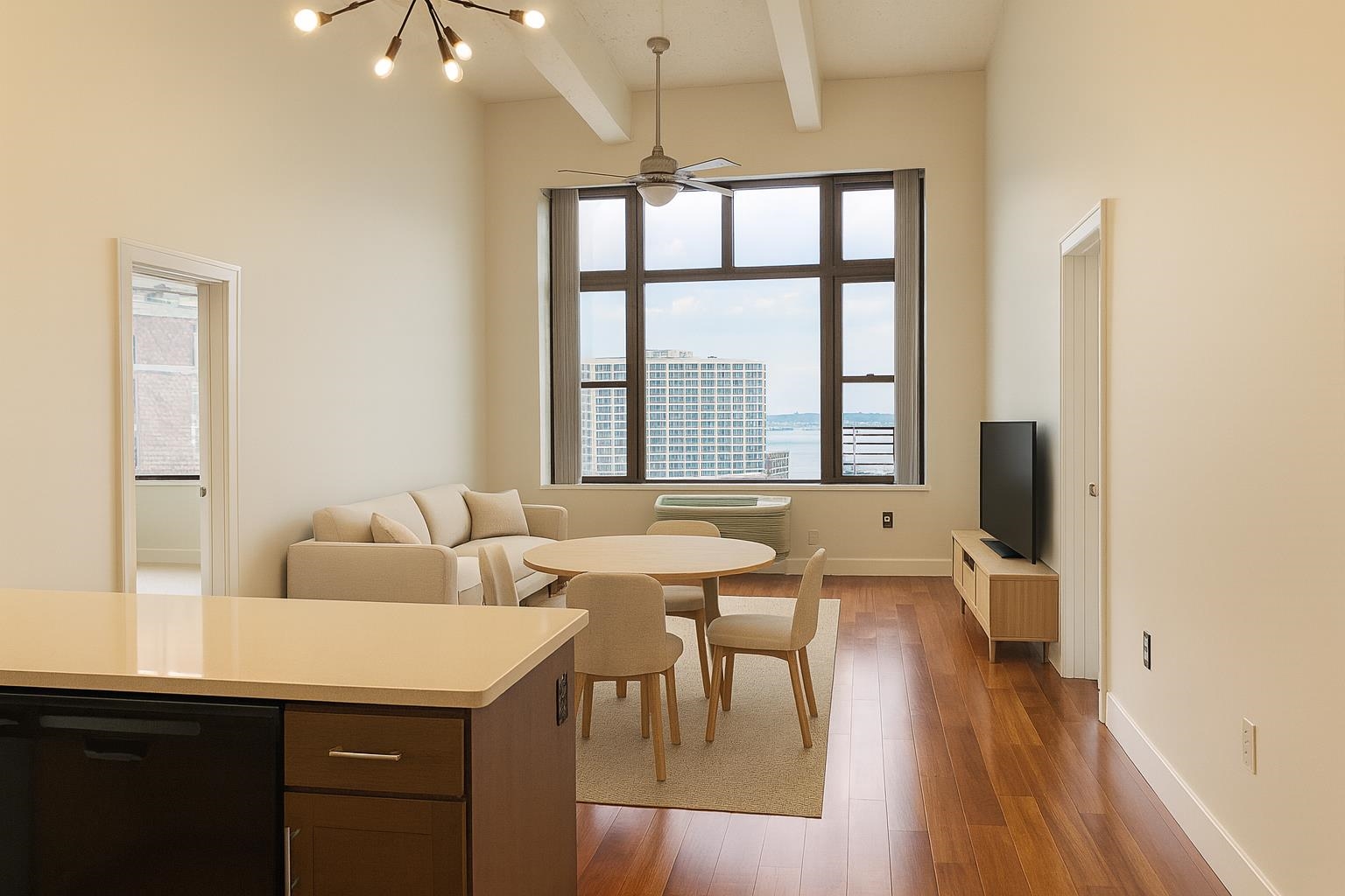 1500 Washington Street, Unit 8I Hoboken, NJ 07030 - Photo 1 of 21 a living room with furniture and a large window