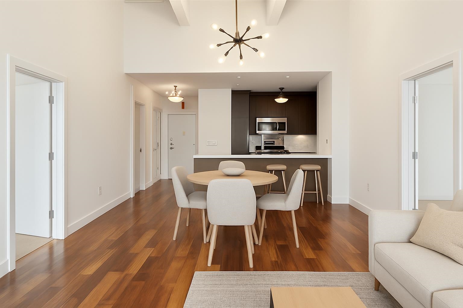 1500 Washington Street, Unit 8I Hoboken, NJ 07030 - Photo 4 of 21 a view of a dining room with furniture and wooden floor
