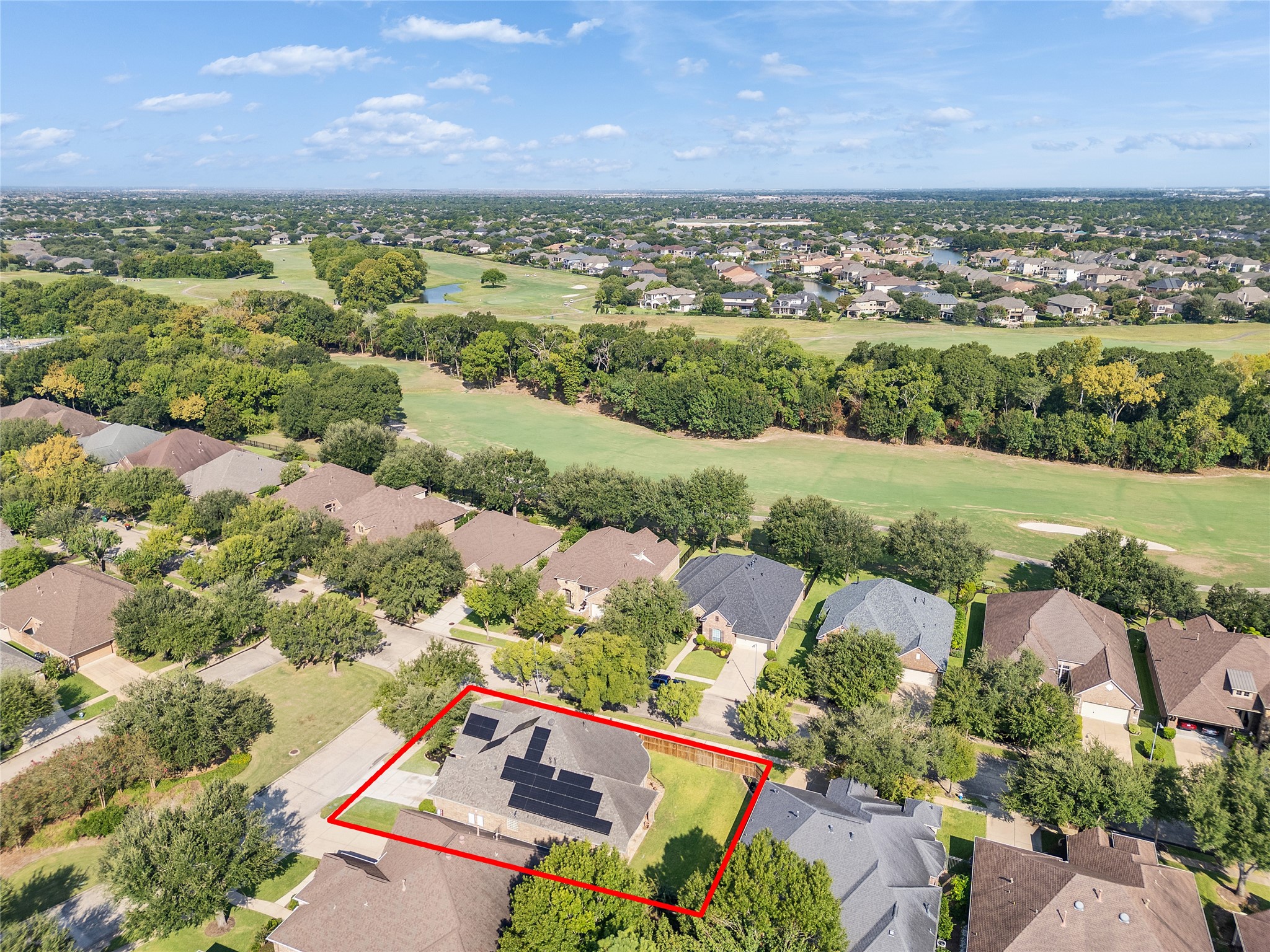 7218 Spring Meadow Lane Katy, TX 77494 - Photo 29 of 30 an aerial view of a city with lots of residential buildings