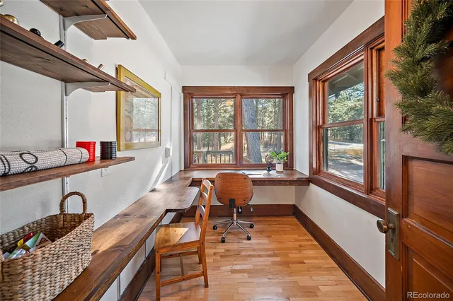 a very nice looking room with a large window