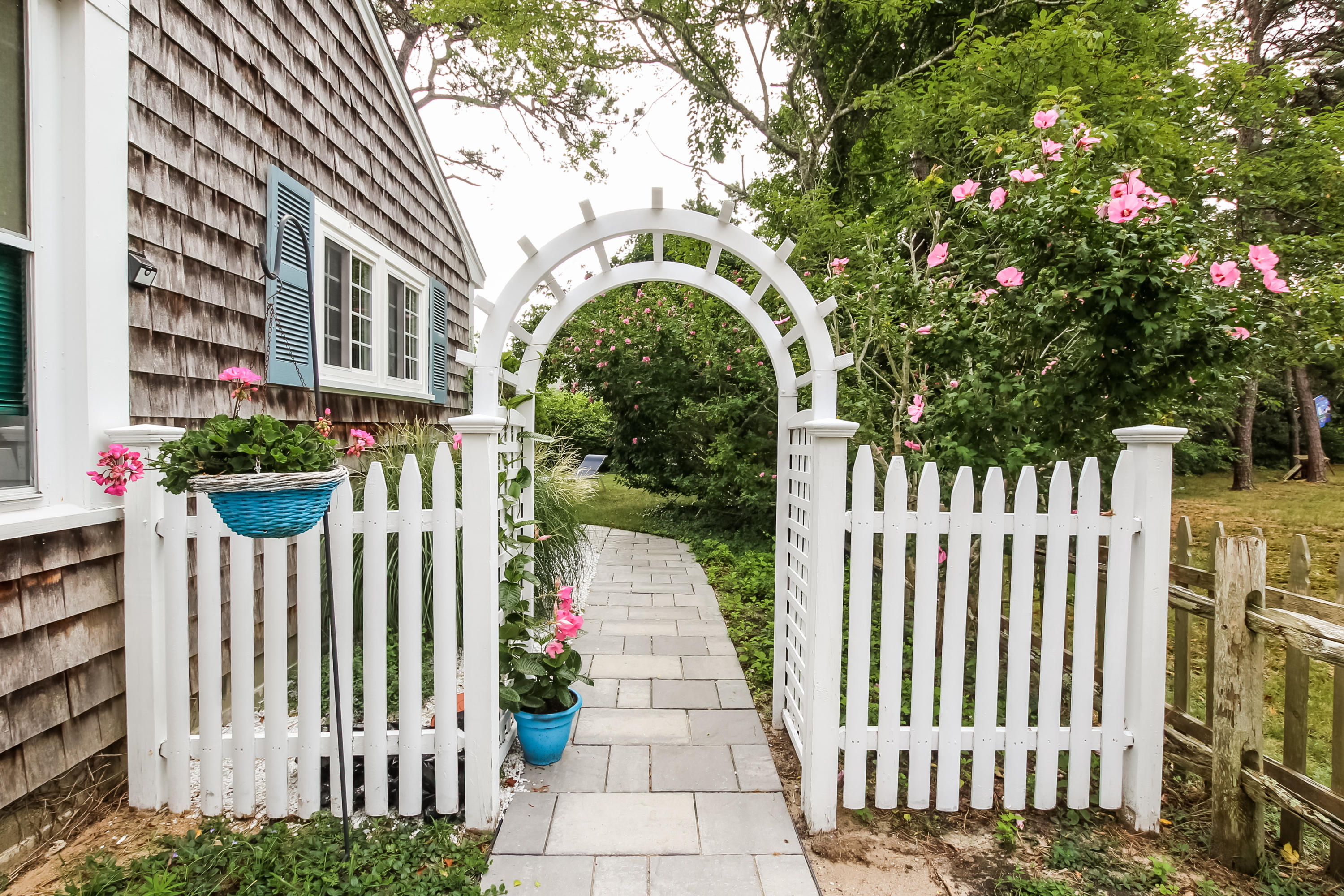 To the back yard