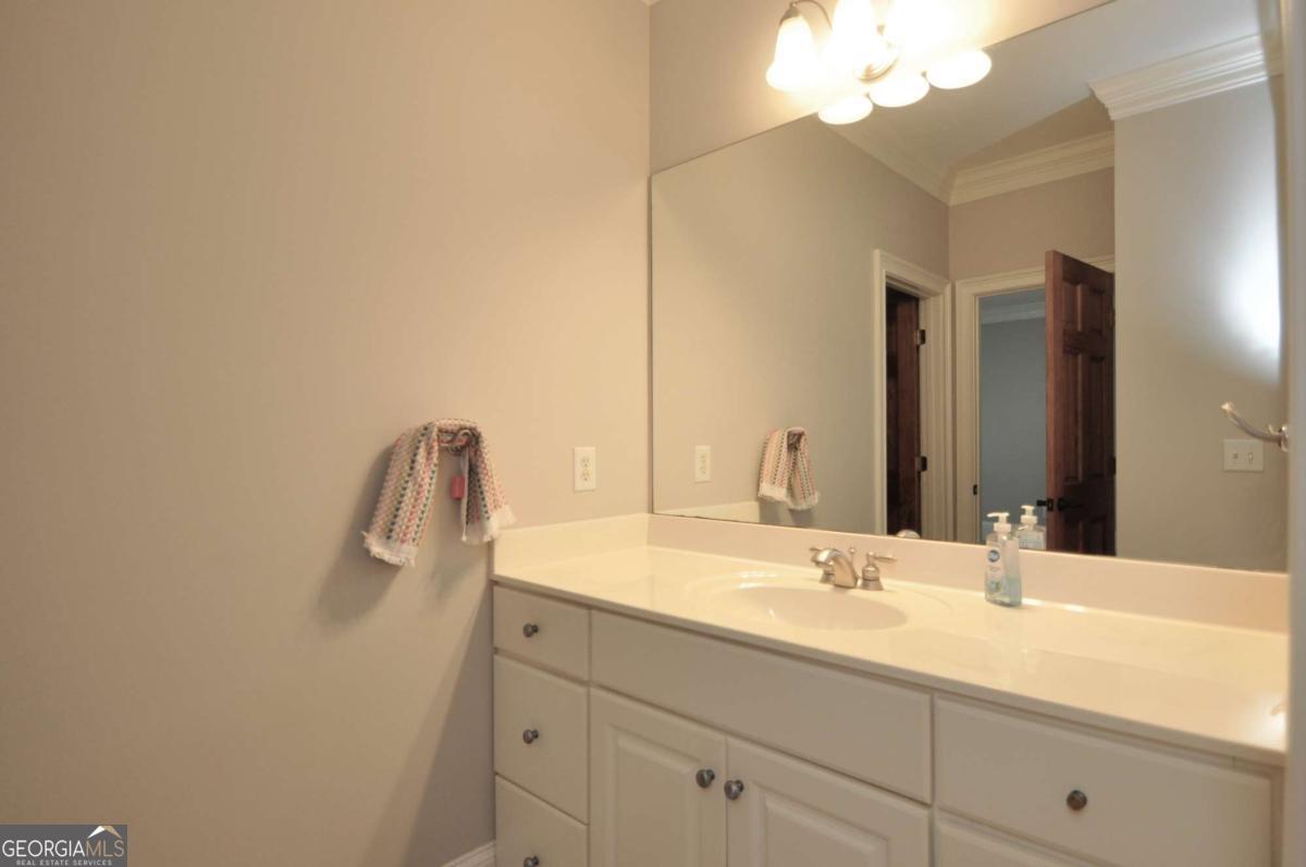 1070 Lexington Court Bishop, GA 30621 - Photo 42 of 67 a bathroom with a sink vanity and a mirror