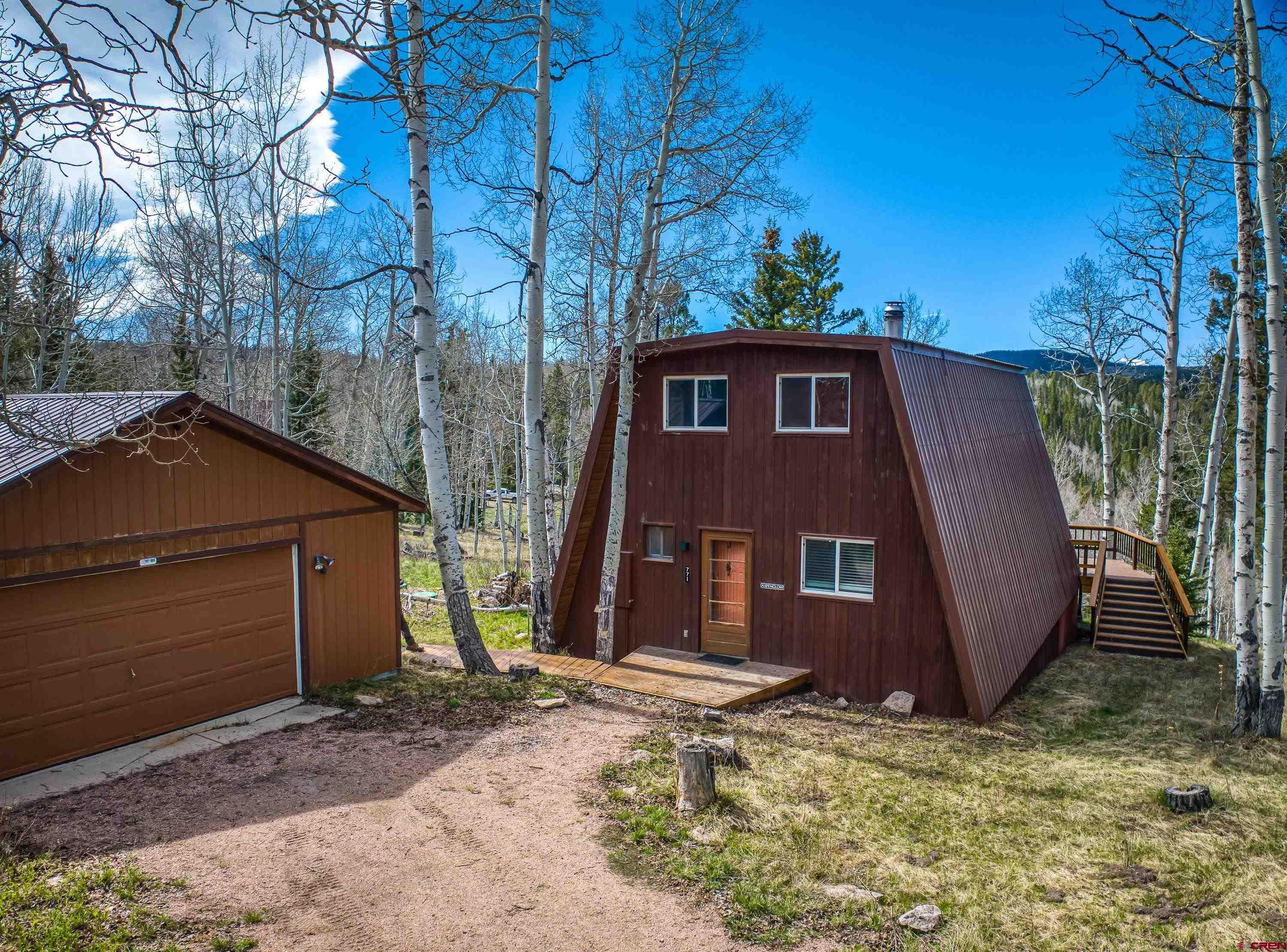 a view of a small house