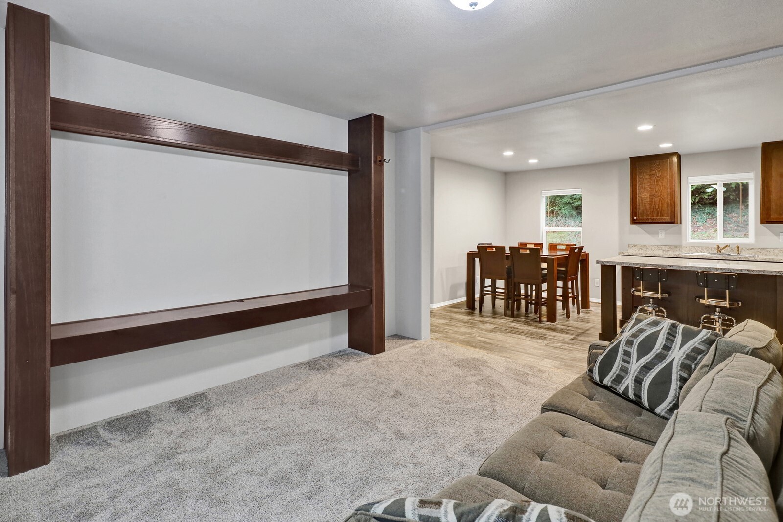 467 Cain Lake Road Sedro-Woolley, WA 98284 - Photo 4 of 28 a living room with furniture and a flat screen tv