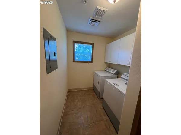 a room with storage and utility
