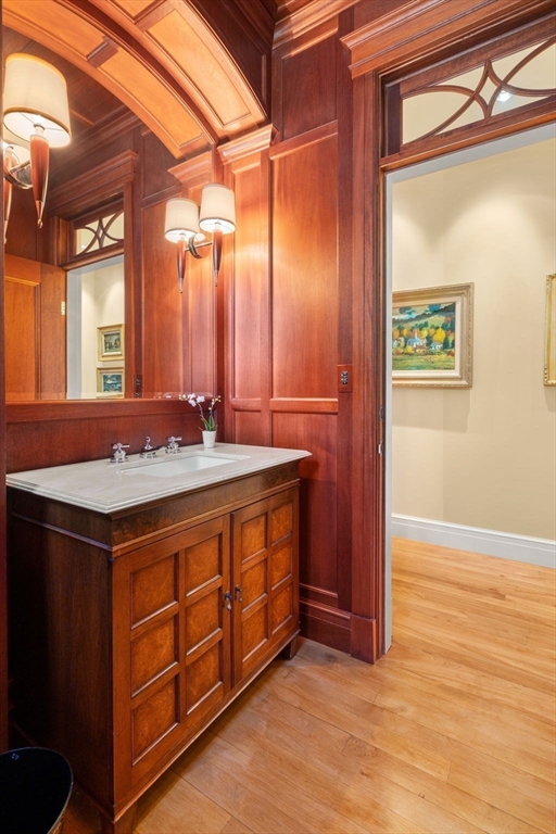 53 Paine Avenue Beverly, MA 01915 - Photo 16 of 40 a bathroom with a sink and a mirror