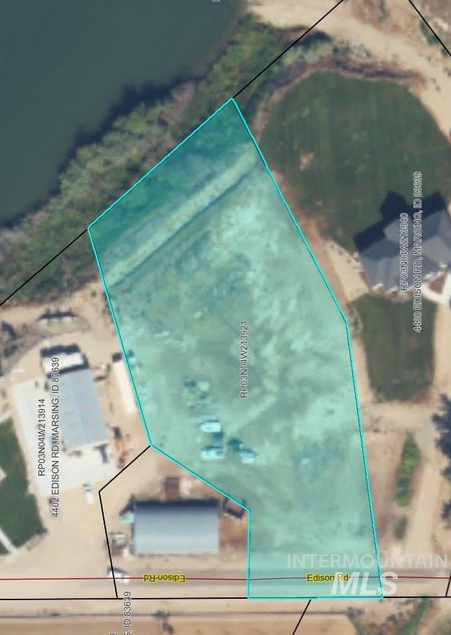 Tbd North Edison Road Marsing, ID 83639 - Photo 4 of 4 Aerial overview of property's location featuring property parcel outlined