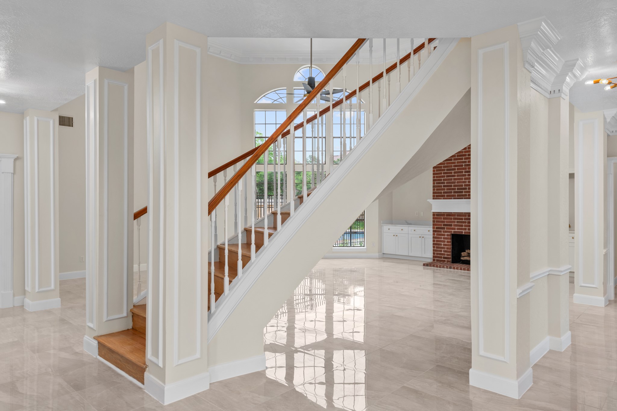 17402 Wilton Park Court Spring, TX 77379 - Photo 22 of 50 a view of staircase with white walls and windows