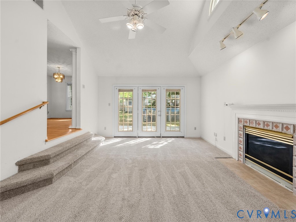 10713 Hamlin Way Chester, VA 23831 - Photo 14 of 49 A cozy yet spacious sunken family room creates the