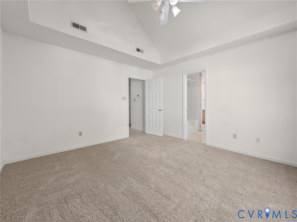 10713 Hamlin Way Chester, VA 23831 - Photo 30 of 49 Spacious primary suite with vaulted ceiling and pr