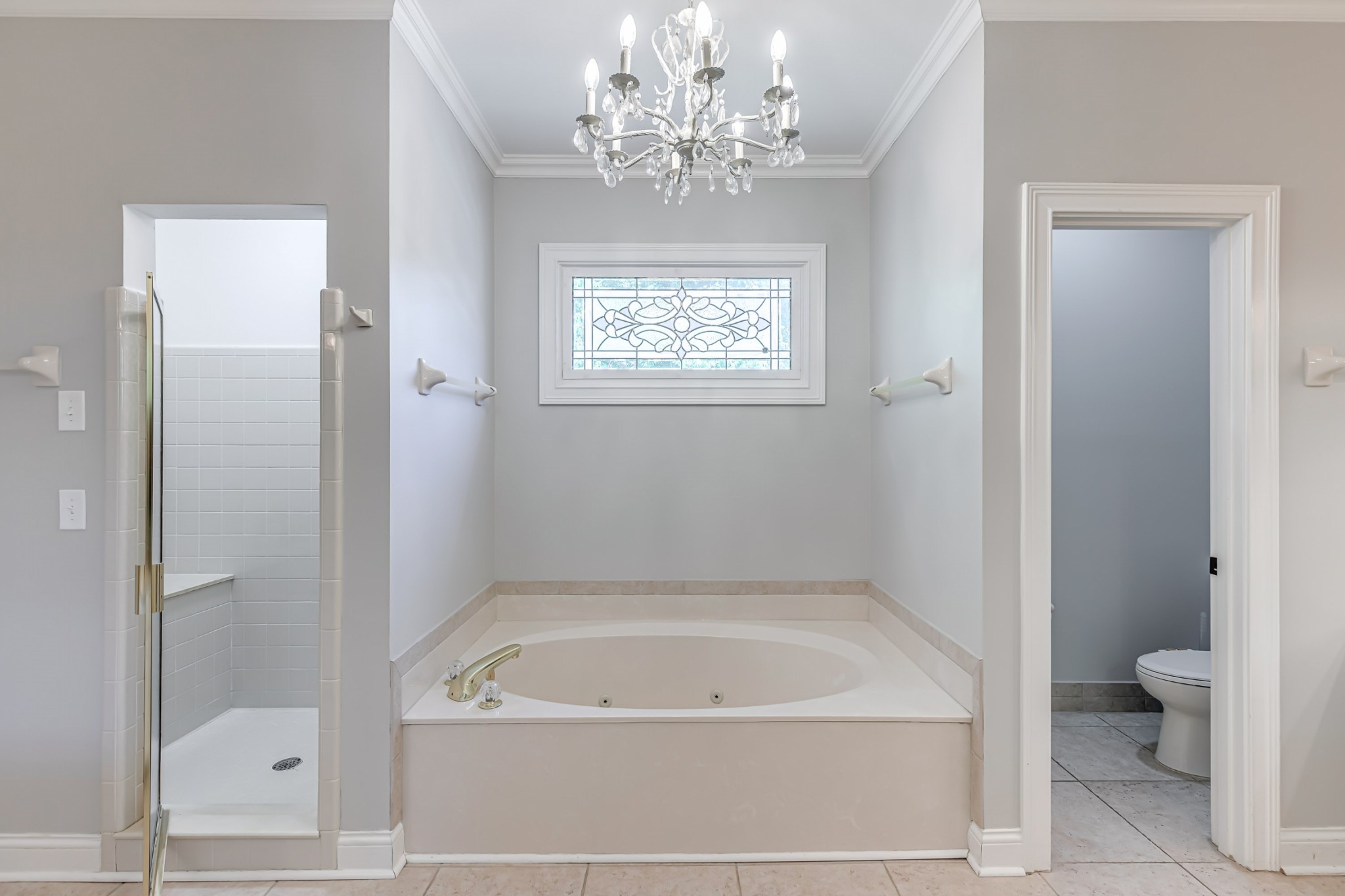 8204 Alamo Road Brentwood, TN 37027 - Photo 19 of 41 a bathroom with a bathtub a toilet and a shower