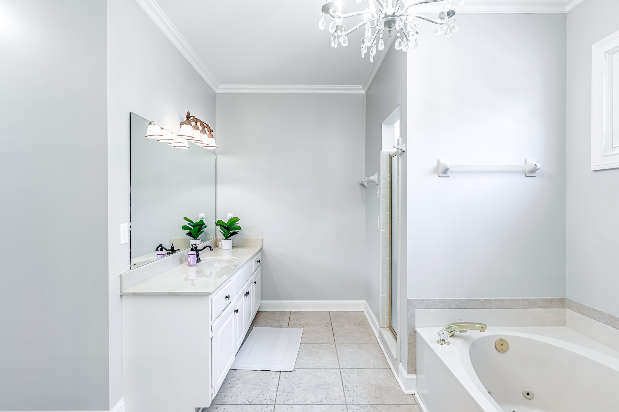 8204 Alamo Road Brentwood, TN 37027 - Photo 20 of 41 a bathroom with a tub sink and mirror