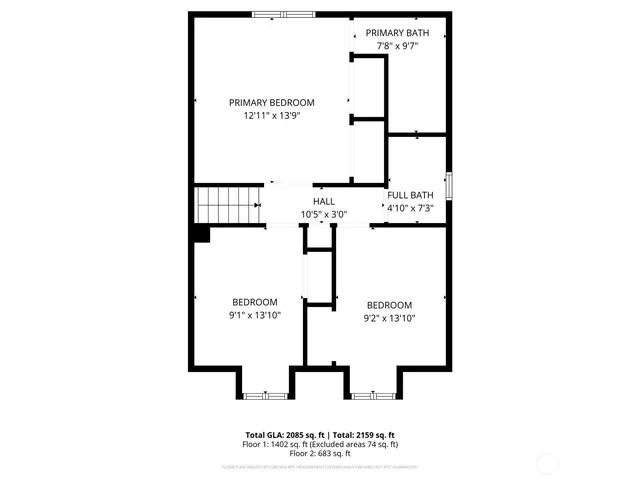 a picture of a wall with white wall