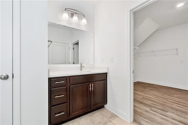 a view of an empty room