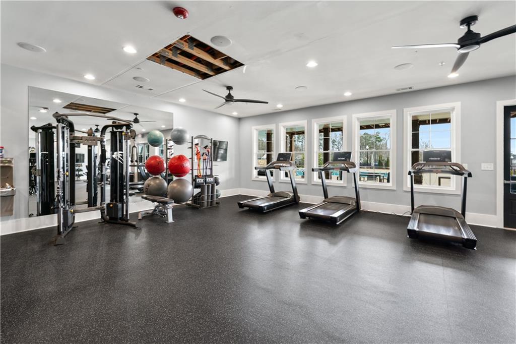 1204 Tahoe Place Canton, GA 30114 - Photo 66 of 73 a view of a room with gym equipment