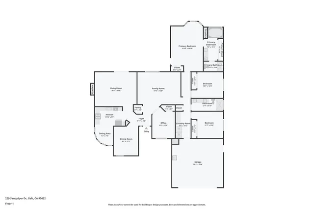 $598,000 | 229 Sandpiper Drive, Galt, CA 95632