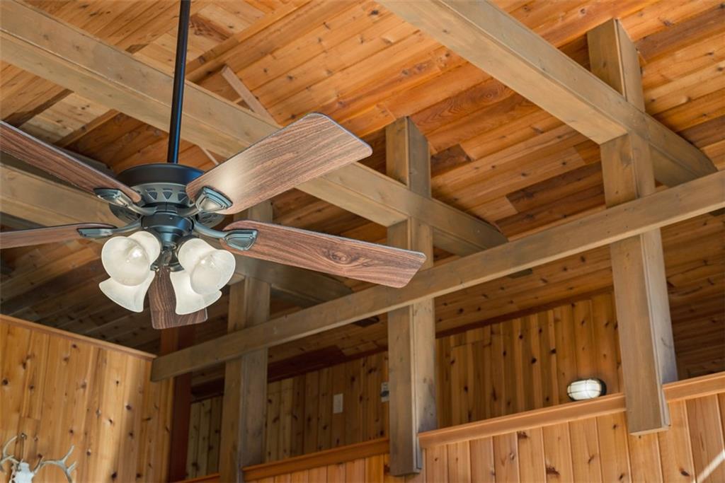 192 Mountain Laurel Road Emlenton, PA 16373 - Photo 20 of 50 Notice the splendid beams that are architectural highlights of this A-Frame chalet.