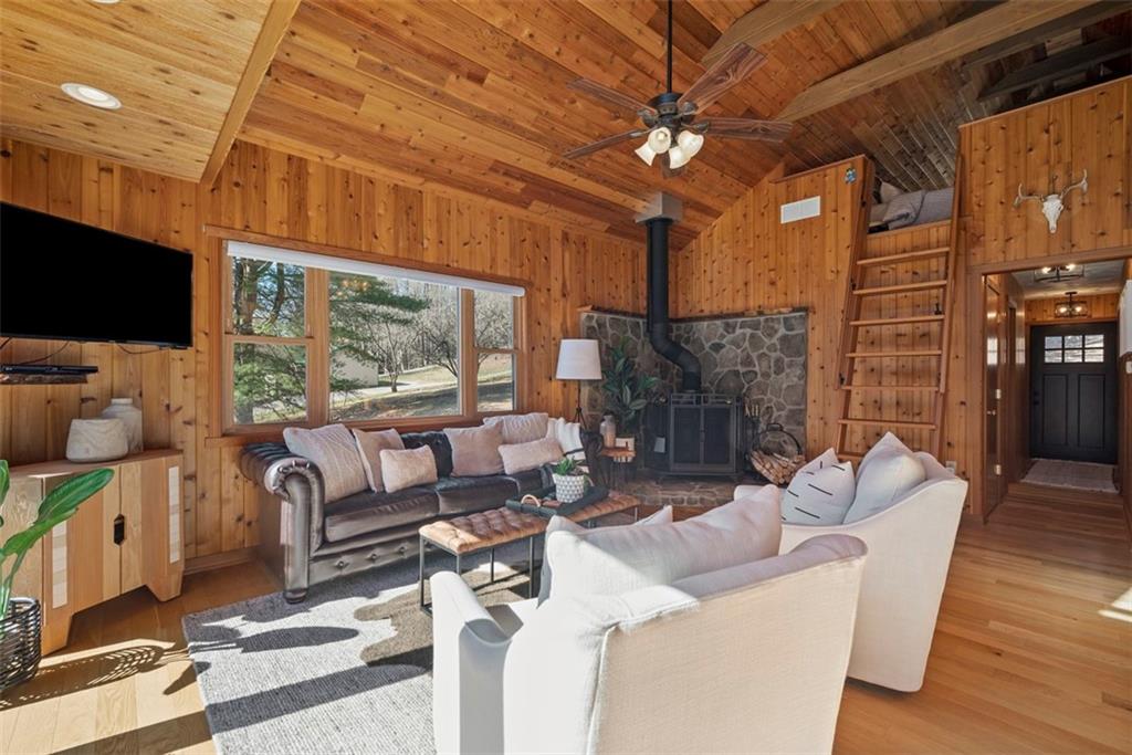 192 Mountain Laurel Road Emlenton, PA 16373 - Photo 9 of 50 Grab a book, curl up next to the log burning stove and take time to relax and unwind.