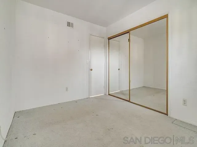 a view of an empty room