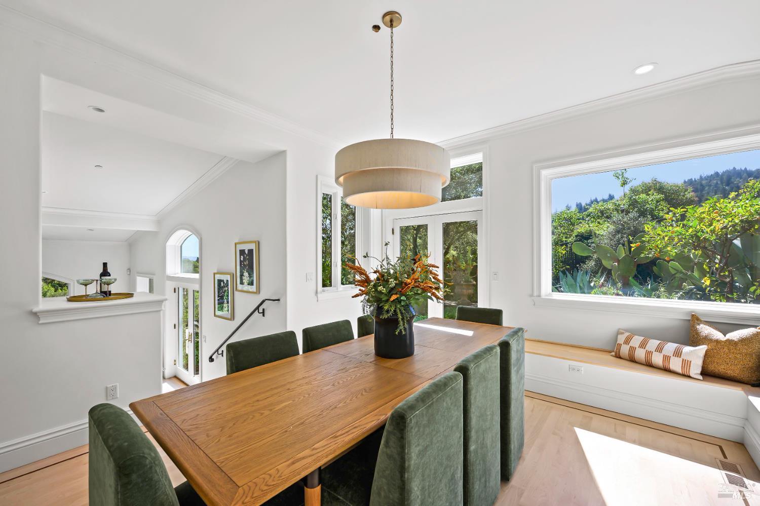 33 Acorn Way Kentfield, CA 94904 - Photo 14 of 58 a view of a dining room with furniture window and outside view