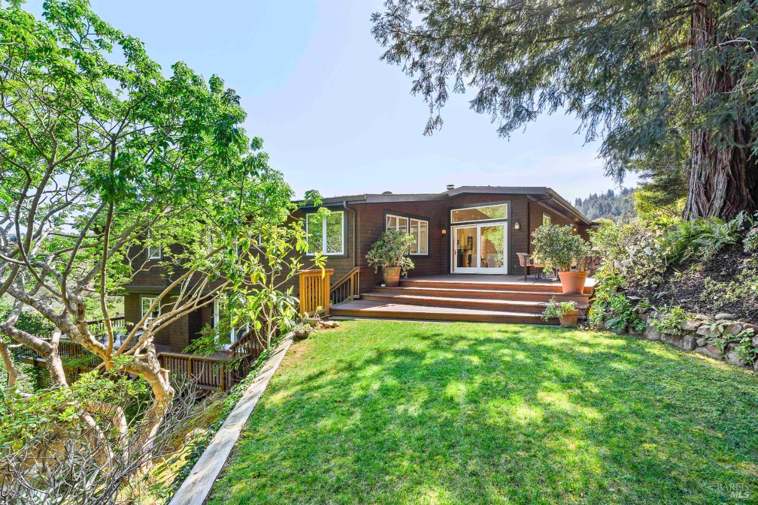 33 Acorn Way Kentfield, CA 94904 - Photo 23 of 58 a front view of a house with garden
