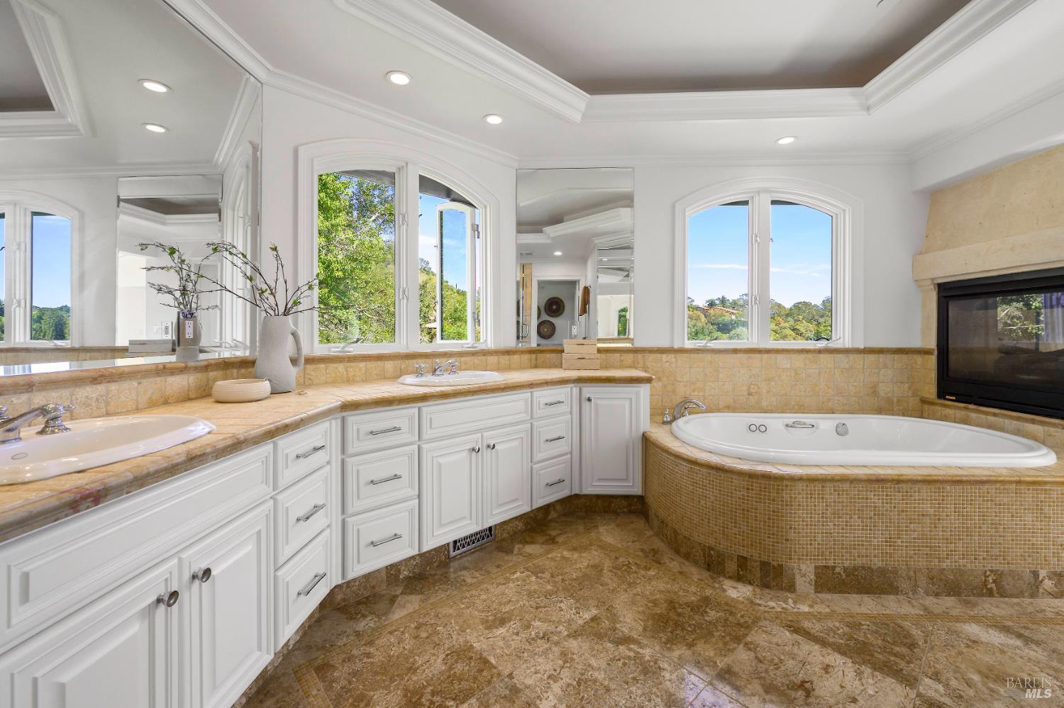 33 Acorn Way Kentfield, CA 94904 - Photo 39 of 58 a spacious bathroom with a large tub sink and window