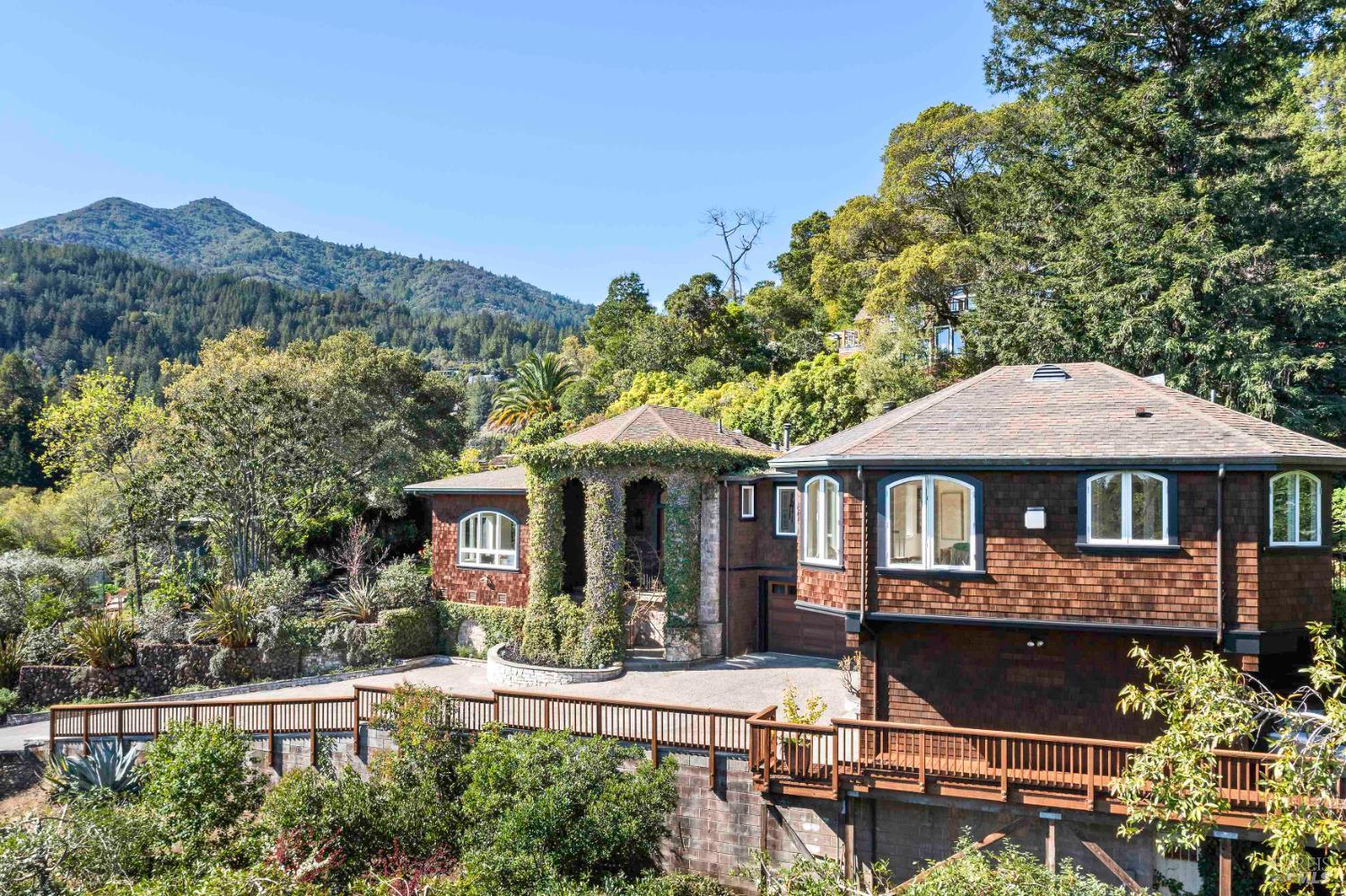 33 Acorn Way Kentfield, CA 94904 - Photo 55 of 58 a front view of a house with a porch