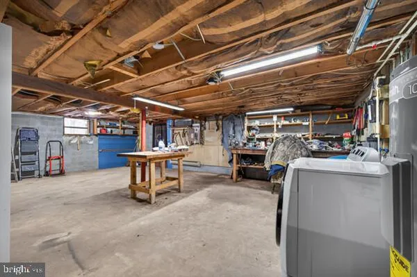 a view of storage and utility room