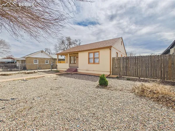 a backyard of a house