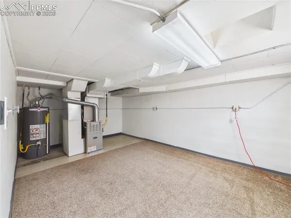 a view of a room with an empty space